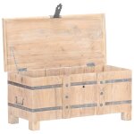 Vidaxl coffre 90x40x40 cm bois d'acacia solide