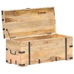 Vidaxl coffre 90x40x40 cm bois solide de manguier