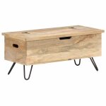 Vidaxl coffre 90x40x45 cm bois solide de manguier