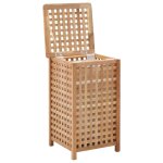 Vidaxl coffre  linge 39 x 39 x 65 cm bois de noyer massif