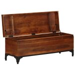 Vidaxl coffre de rangement 110x35x41 cm bois d'acacia solide