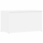 Vidaxl coffre de rangement blanc 84x42x46 cm bois d'ing�nierie