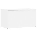 Vidaxl coffre de rangement blanc 84x42x46 cm bois d'ing�nierie