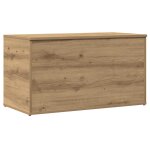Vidaxl coffre de rangement ch�ne artisanal 84x42x46 cm bois ing�nierie