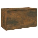 Vidaxl coffre de rangement chne fum 84x42x46 cm bois d'ingnierie