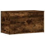 Vidaxl coffre de rangement ch�ne fum� 84x42x46 cm bois d'ing�nierie