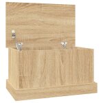 Vidaxl coffre de rangement ch�ne sonoma 50x30x28 cm bois d'ing�nierie