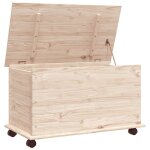 Vidaxl coffre de rangement � roulettes alta 73x39, 5x43 cm bois de pin