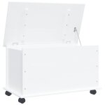 Vidaxl coffre de rangement et roulettes alta blanc 73x39, 5x43 cm