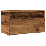 Vidaxl coffre de rangement vieux bois 84x42x46 cm bois d'ing�nierie