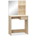 Vidaxl coiffeuse bois d?ing�nierie 75x40x141 cm ch�ne
