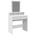 Vidaxl coiffeuse avec led blanc 80x41x144, 5 cm Vidaxl coiffeuse avec led blanc 80x41x144, 5 cm
