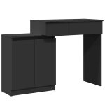 Vidaxl coiffeuse avec led noir 115x37x110, 5 cm