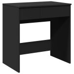 Vidaxl coiffeuse avec miroir noir 73x46, 5x120 cm