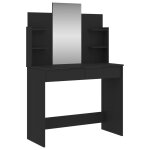 Vidaxl coiffeuse avec miroir noir 96x39x142 cm Vidaxl coiffeuse avec miroir noir 96x39x142 cm