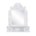 Vidaxl coiffeuse avec miroir pivotant rectangulaire mdf