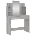 Vidaxl coiffeuse avec miroir sonoma gris 96x39x142 cm Vidaxl coiffeuse avec miroir sonoma gris 96x39x142 cm