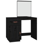 Vidaxl coiffeuse noir 95x50x134 cm bois de pin massif Vidaxl coiffeuse noir 95x50x134 cm bois de pin massif