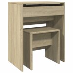 Vidaxl coiffeuse et tabouret ch�ne sonoma 60x40x113, 5 cm