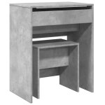Vidaxl coiffeuse et tabouret gris b�ton 60x40x113, 5 cm
