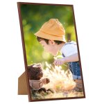 Vidaxl collage de cadres photo 10 pcs de mur table bronze 15x21 cm mdf