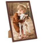 Vidaxl collage de cadres photo 10 pcs de table marron 15x21 cm mdf