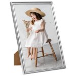 Vidaxl collage de cadres photo 3 pcs de table argent� 15x21 cm mdf