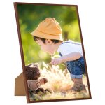 Vidaxl collage de cadres photo 3 pcs de mur table bronze 70x90 cm mdf