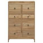Vidaxl commode 55x30x90 cm bois massif de teck