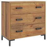 Vidaxl commode 75x35x70 cm bois de pin massif