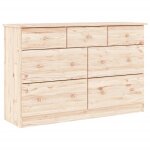 Vidaxl commode alta 112x35x73 cm bois massif de pin Vidaxl commode alta 112x35x73 cm bois massif de pin