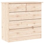 Vidaxl commode alta 77x35x73 cm bois massif de pin Vidaxl commode alta 77x35x73 cm bois massif de pin