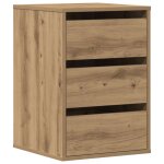Vidaxl commode d'angle ch�ne artisanal 40x41x58 cm bois d'ing�nierie
