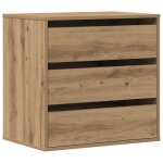 Vidaxl commode d'angle chne artisanal 60x41x58 cm bois d'ingnierie