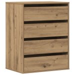 Vidaxl commode d'angle ch�ne artisanal 60x41x76 cm bois d'ing�nierie