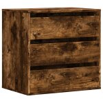 Vidaxl commode d'angle chne fum 60x41x58 cm bois d'ingnierie