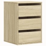 Vidaxl commode d'angle ch�ne sonoma 40x41x58 cm bois d'ing�nierie
