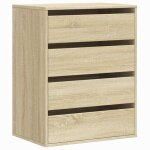 Vidaxl commode d'angle ch�ne sonoma 60x41x76 cm bois d'ing�nierie