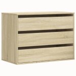 Vidaxl commode d'angle ch�ne sonoma 80x41x58 cm bois d'ing�nierie