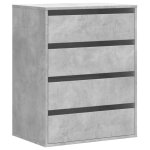 Vidaxl commode d'angle gris bton 60x41x76 cm bois d'ingnierie