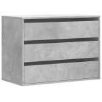Vidaxl commode d'angle gris bton 80x41x58 cm bois d'ingnierie
