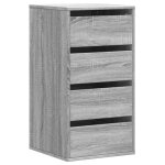 Vidaxl commode d'angle sonoma gris 40x41x76 cm bois d'ingnierie