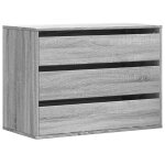 Vidaxl commode d'angle sonoma gris 80x41x58 cm bois d'ingnierie