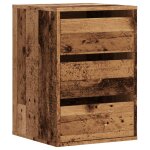 Vidaxl commode d'angle vieux bois 40x41x58 cm bois d'ing�nierie