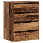 Vidaxl commode d'angle vieux bois 60x41x76 cm bois d'ingnierie
