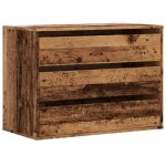 Vidaxl commode d'angle vieux bois 80x41x58 cm bois d'ingnierie