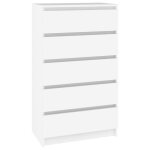 Vidaxl commode blanc 60x36x103 cm bois d'ingénierie Vidaxl commode blanc 60x36x103 cm bois d'ingénierie