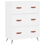Vidaxl commode blanc 69, 5 x 34 x 90 cm bois d'ingénierie Vidaxl commode blanc 69, 5 x 34 x 90 cm bois d'ingénierie
