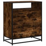 Vidaxl commode chêne fumé 70x41x83, 5 cm bois d'ingénierie Vidaxl commode chêne fumé 70x41x83, 5 cm bois d'ingénierie