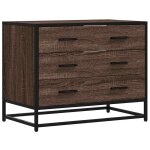 Vidaxl commode chêne marron 70x41x56 cm bois d'ingénierie Vidaxl commode chêne marron 70x41x56 cm bois d'ingénierie
